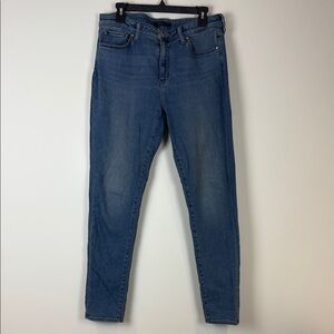 Uniqlo Heattech Blue Skinny Jeans High-Rise Size 30X32